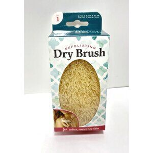 Exfoliating Body Dry Brush Soft Natural Bristle Skin Care Spa Tool Gentle Scrub